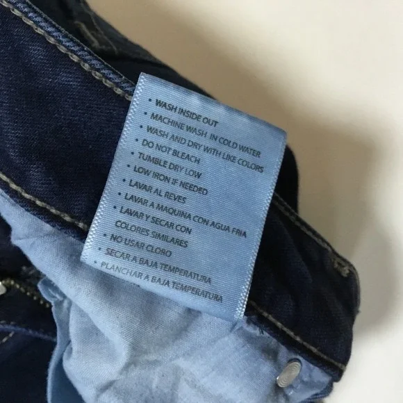 KanCan Jeans Womens‎ Dark Wash High Rise Skinny Jeans Distressed Raw Hem Size 9 - Picture 5 of 8